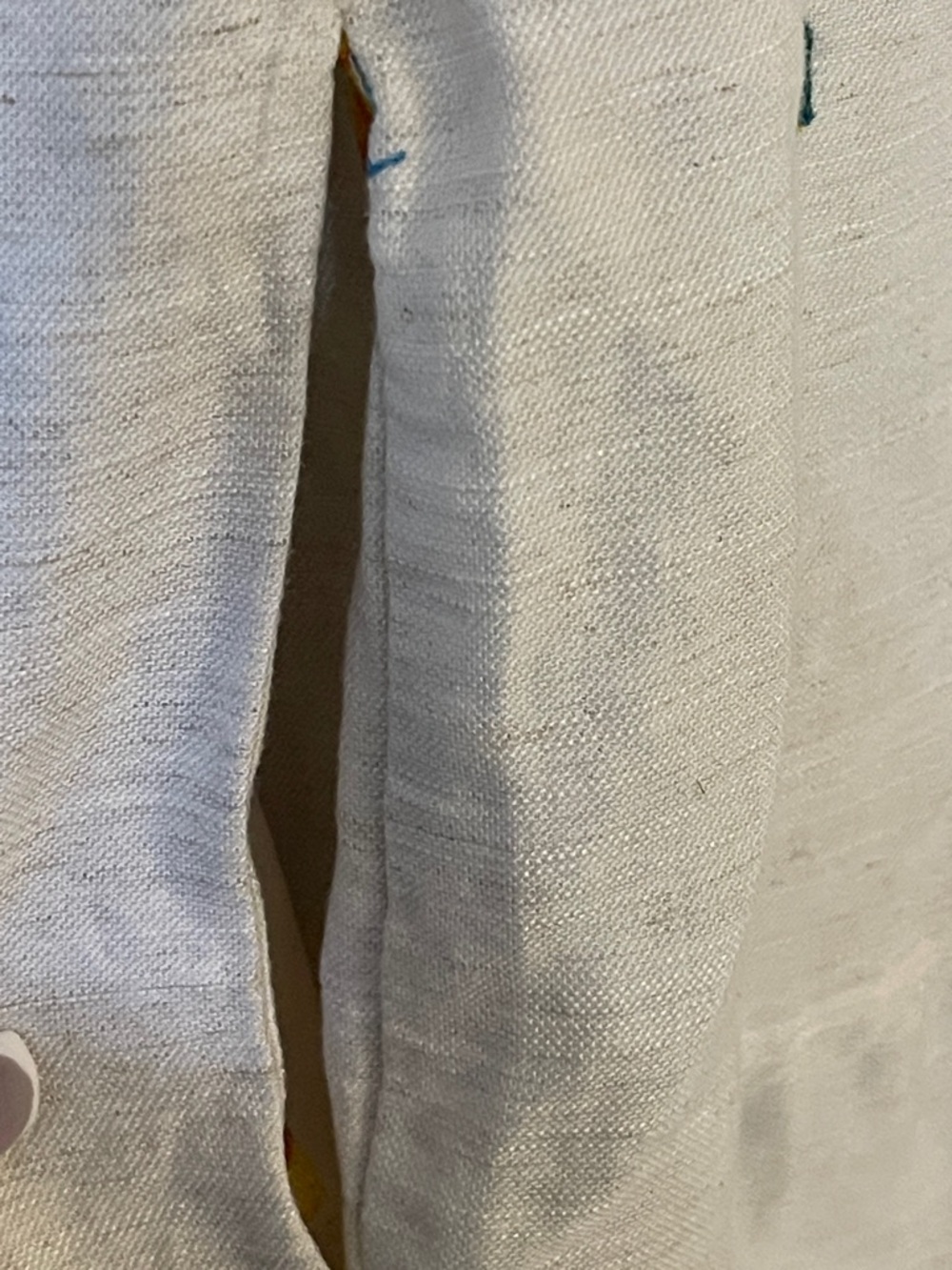 NWOT Jane and Delancey button front Tiered tropical linen blend Dress L - Picture 4 of 9